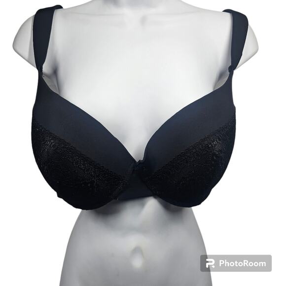 Jessica Simpson Black Lace Underwire Bra with Padding Size 40D - Picture 1 of 11